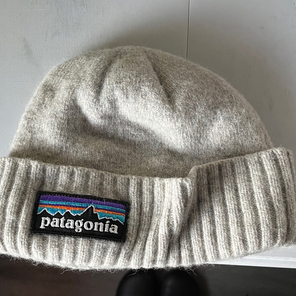 Patagonia Gray Knit Beanie